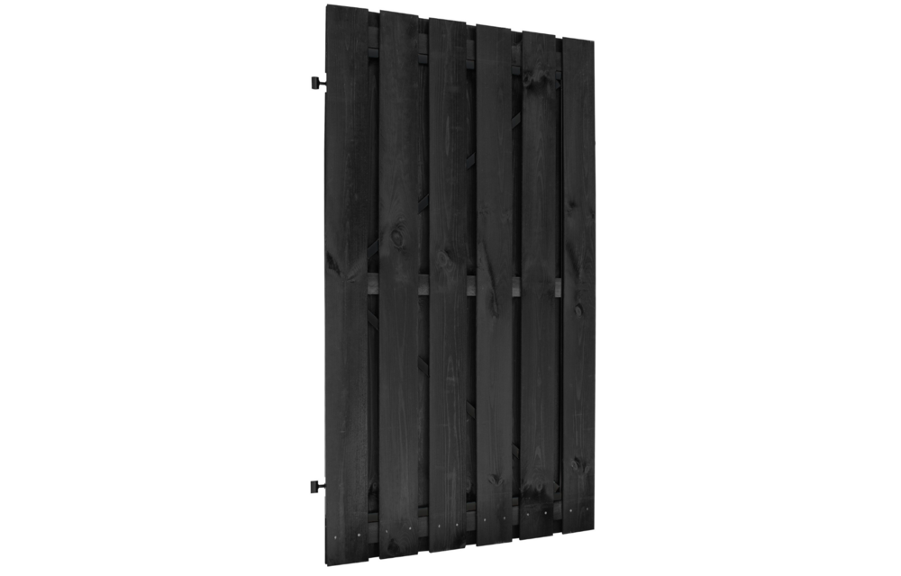 Schuttingdeur zwart geïmpregneerd 100x180 cm