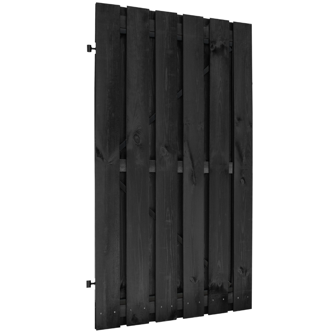 Schuttingdeur zwart 100x180 cm