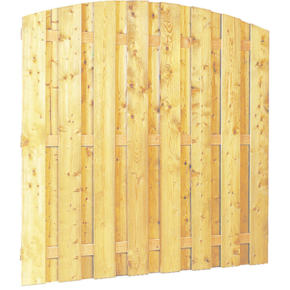 Houten schutting 15 planks toog scherm 180x180 cm