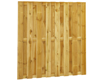 Houten schutting 15 planks privacy scherm 180x180 cm