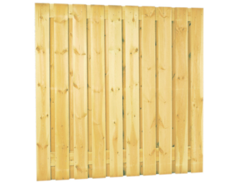 Houten schutting 21 planks privacy scherm 180x180 cm