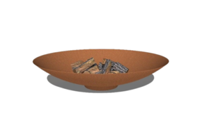 Vuurschaal cortenstaal 80x21 cm