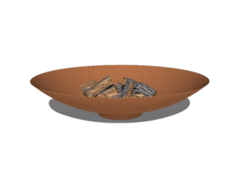 Vuurschaal cortenstaal 100x21 cm