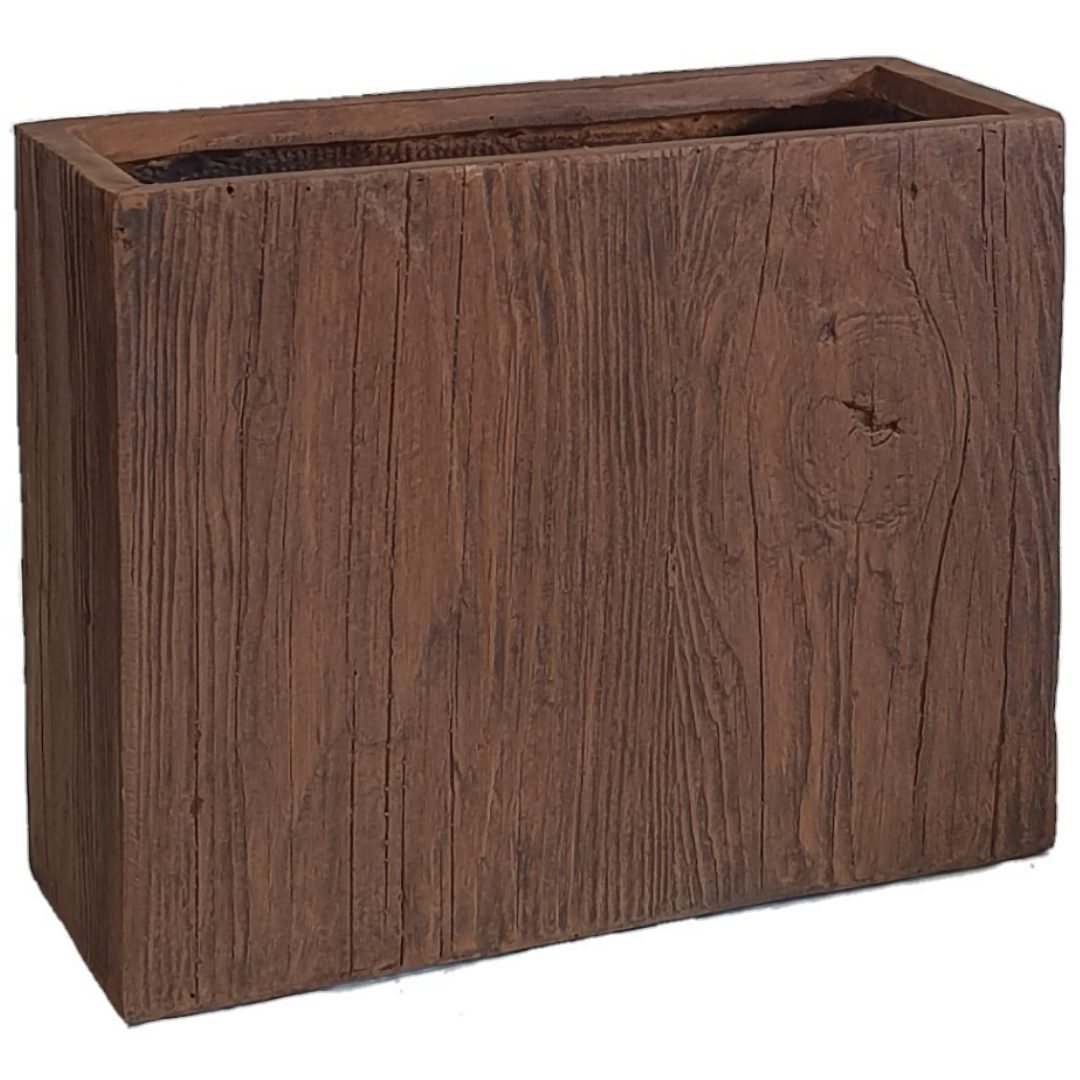 Ivara plantenbak donker hout (L)50 x (B)20 x (H)40 cm