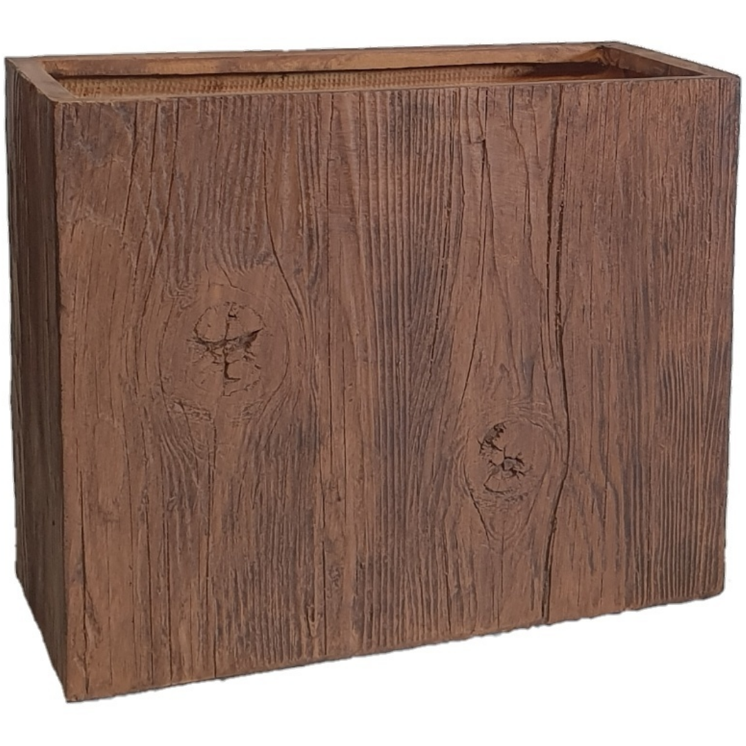 Ivara plantenbak donker hout (L)60 x (B)30 x (H)50 cm