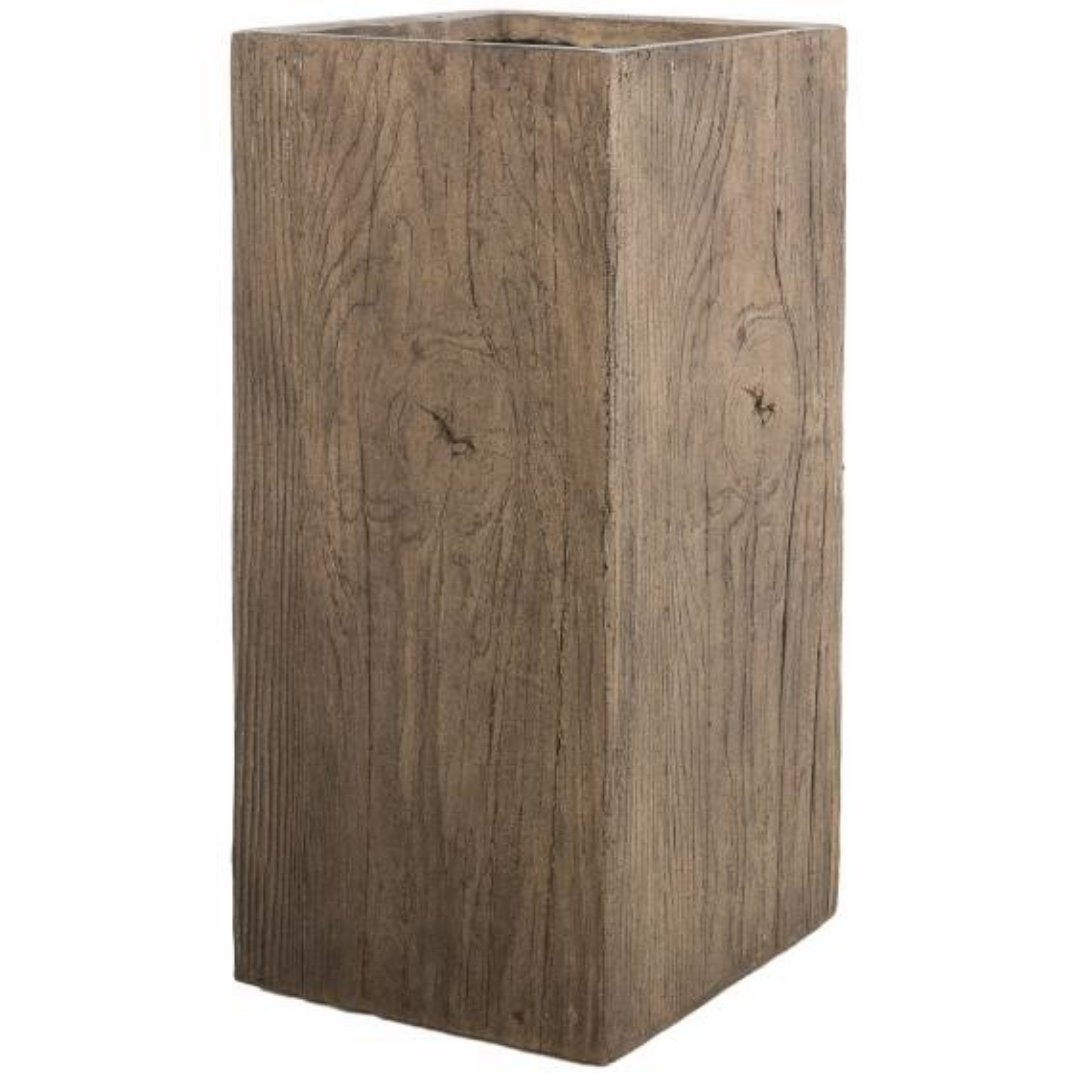 Galant plantenbak houtkleur (L)28 x (B)28 x (H)60 cm