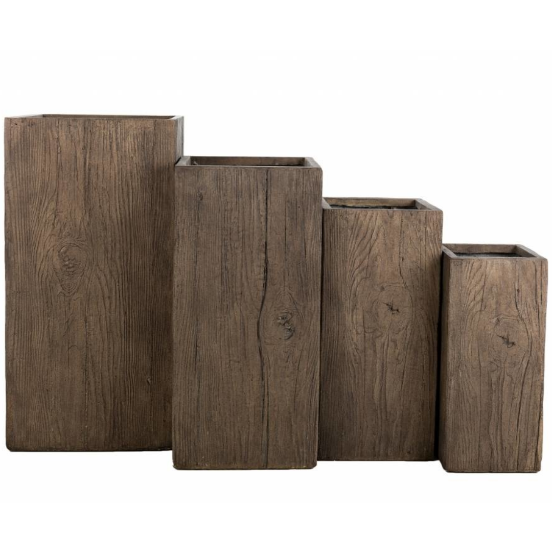 Galant plantenbak houtkleur (L)34 x (B)34 x (H)70 cm