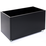 Grönfeld plantenbak op wielen zwart - Hoogte 40 cm