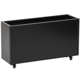 Grönfeld plantenbak op wielen zwart - Hoogte 40 cm