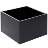 Grönfeld plantenbak op wielen zwart - Hoogte 25 cm