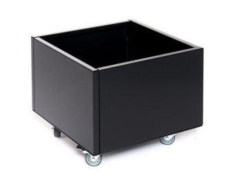 Grönfeld plantenbak op wielen zwart - Hoogte 25 cm