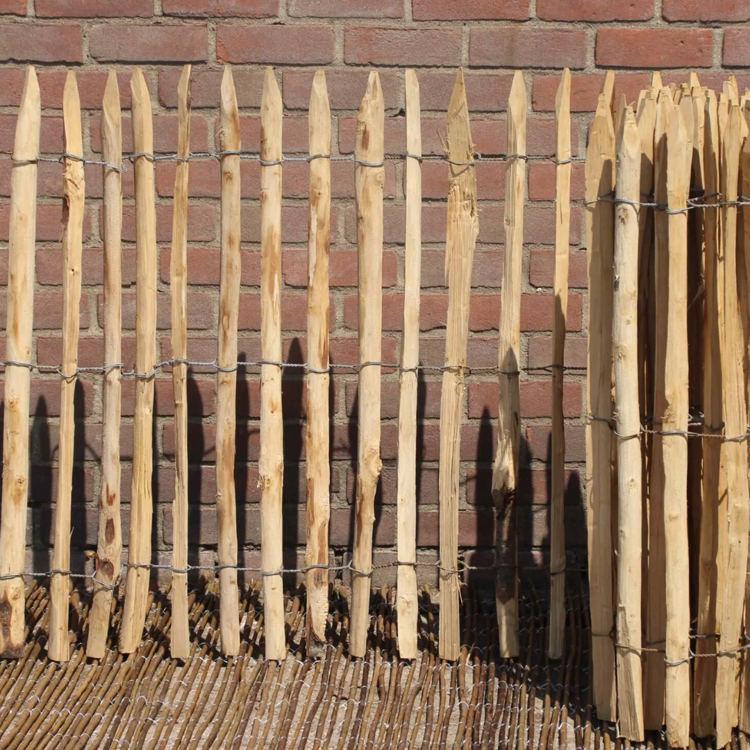 Kastanje Hekwerk - Latafstand 4/5 cm