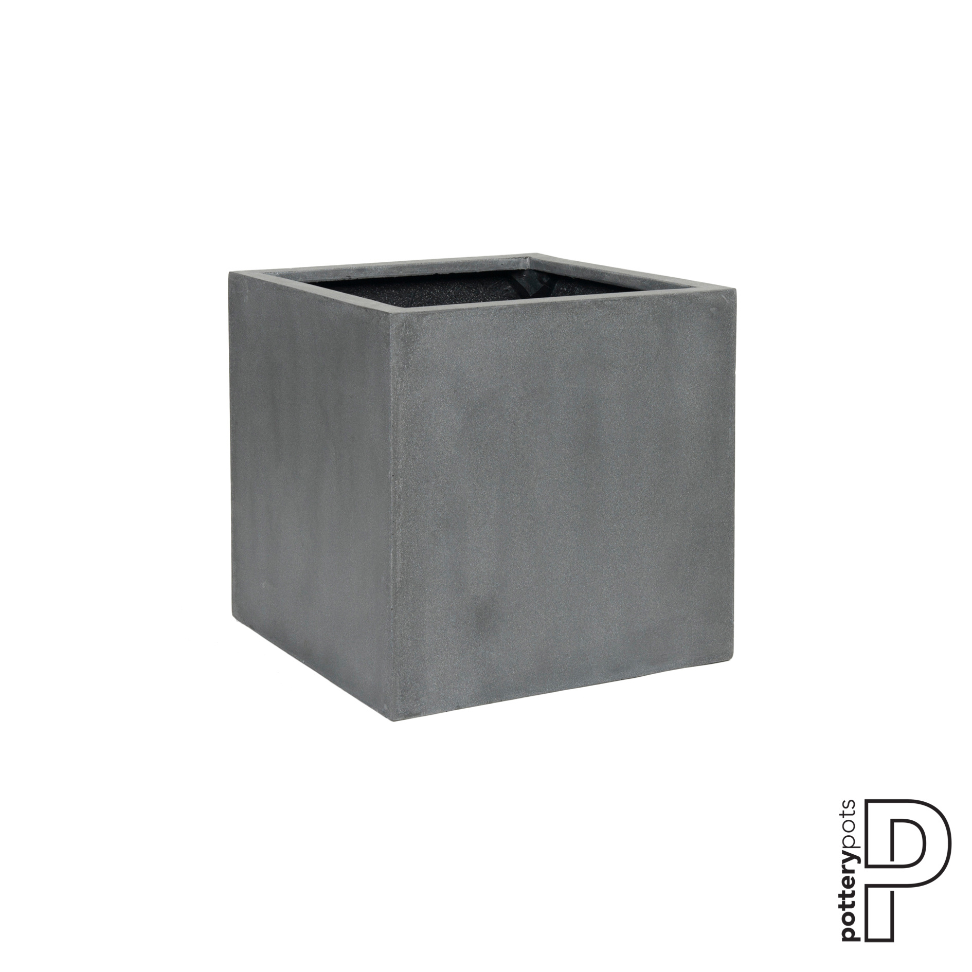 Plantenbak Block - Grijs (L)40 x (B)40 x (H)40 cm