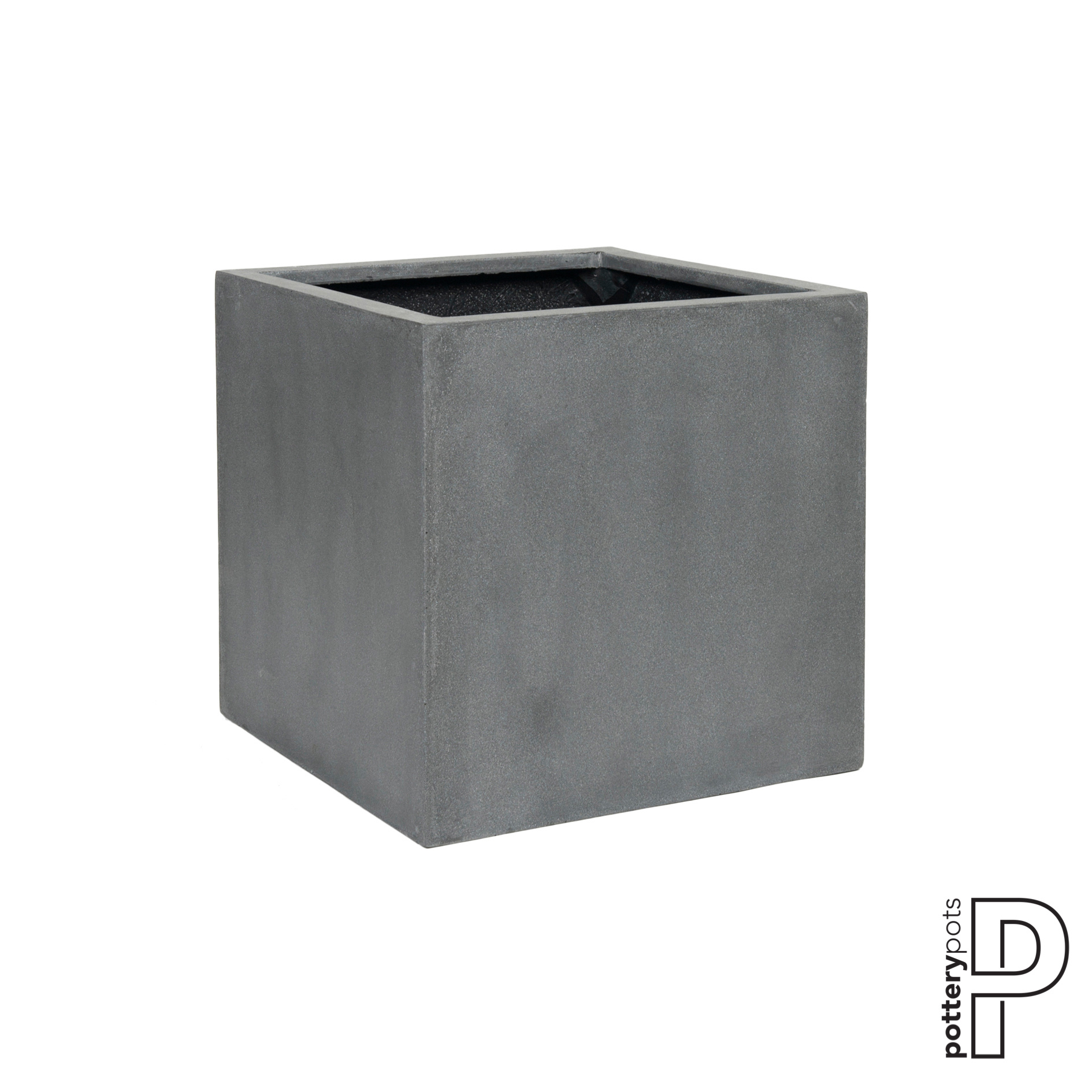 Plantenbak Block - Grijs (L)50 x (B)50 x (H)50 cm