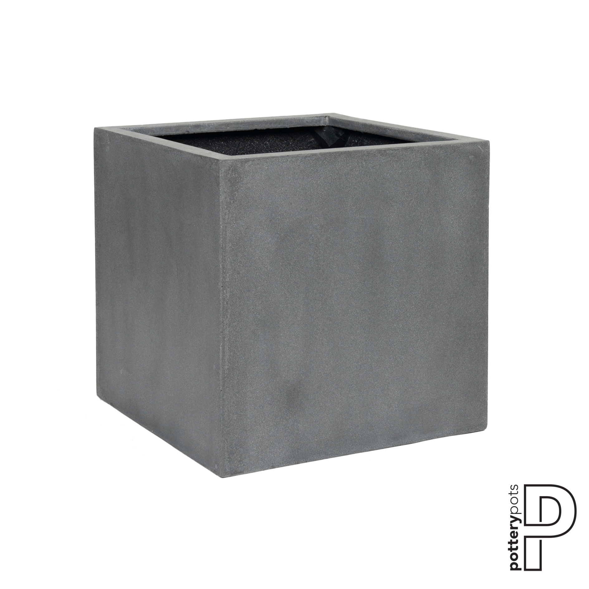 Plantenbak Block - Grijs (L)60 x (B)60 x (H)60 cm