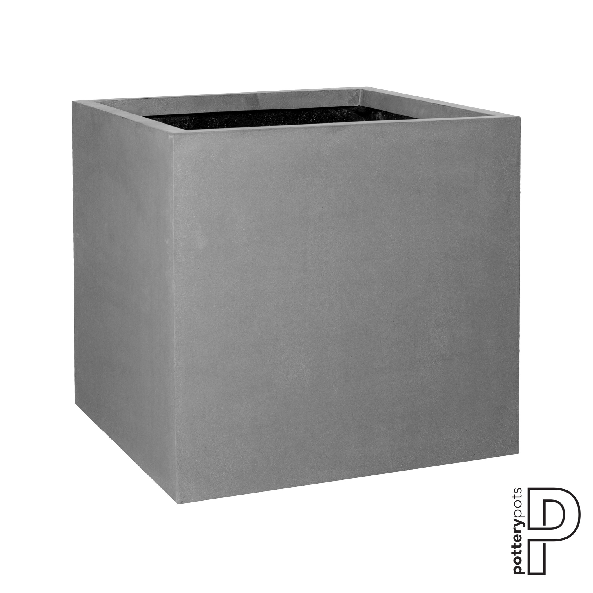 Plantenbak Block - Grijs (L)70 x (B)70 x (H)70 cm