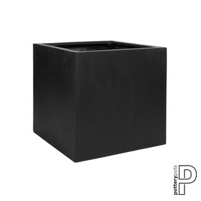 Plantenbak Block - Zwart (L)60 x (B)60 x (H)60 cm