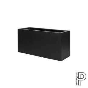Plantenbak Jort - Zwart (L)80 x (B)30 x (H)40 cm