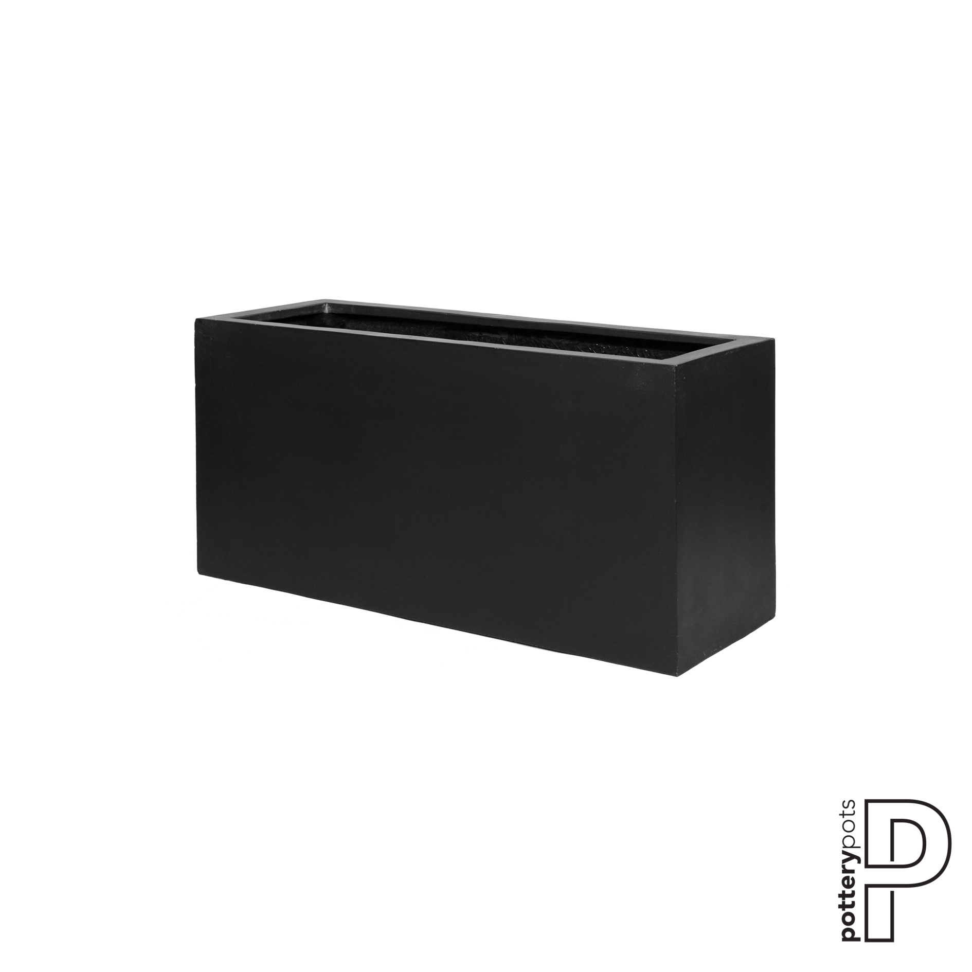 Plantenbak Jort - Zwart (L)80 x (B)30 x (H)40 cm