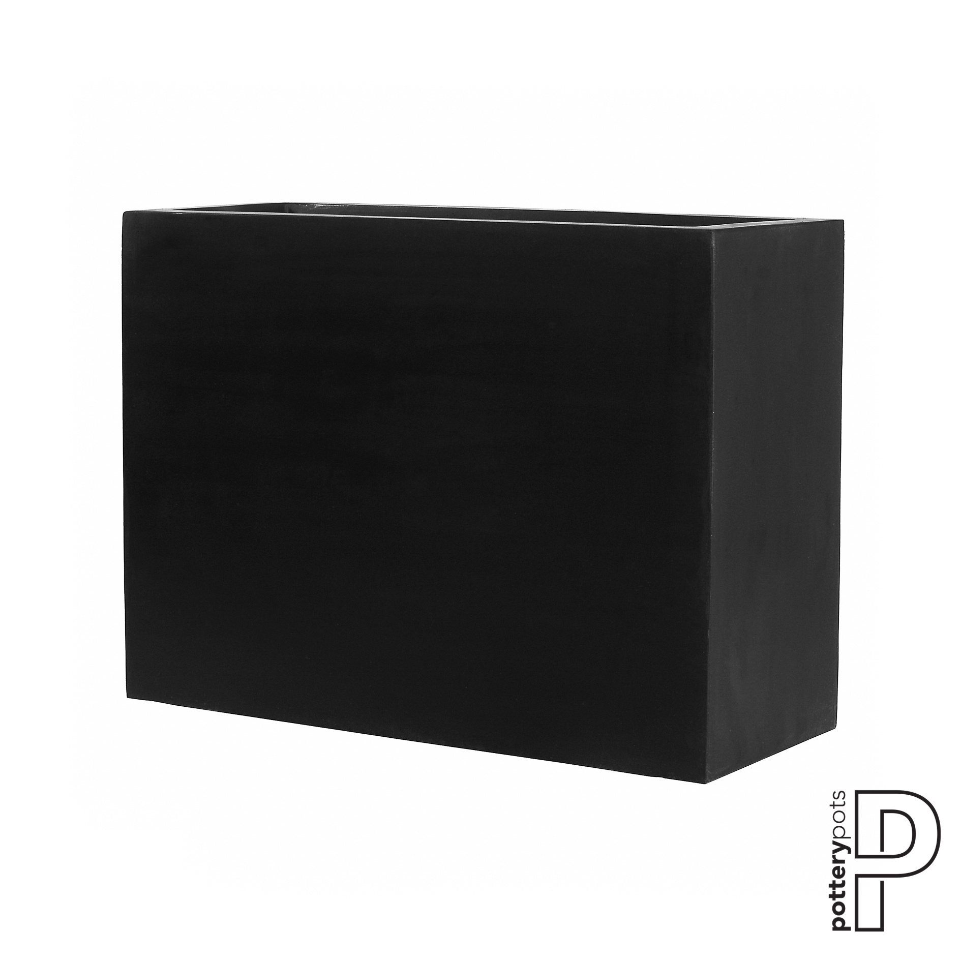 Plantenbak Jort - Zwart (L)95 x (B)38 x (H)72 cm