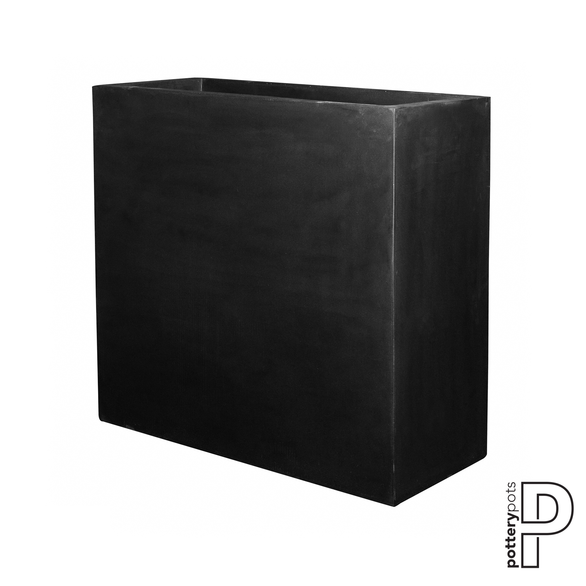 Plantenbak Jort - Zwart (L)100 x (B)45 x (H)100 cm