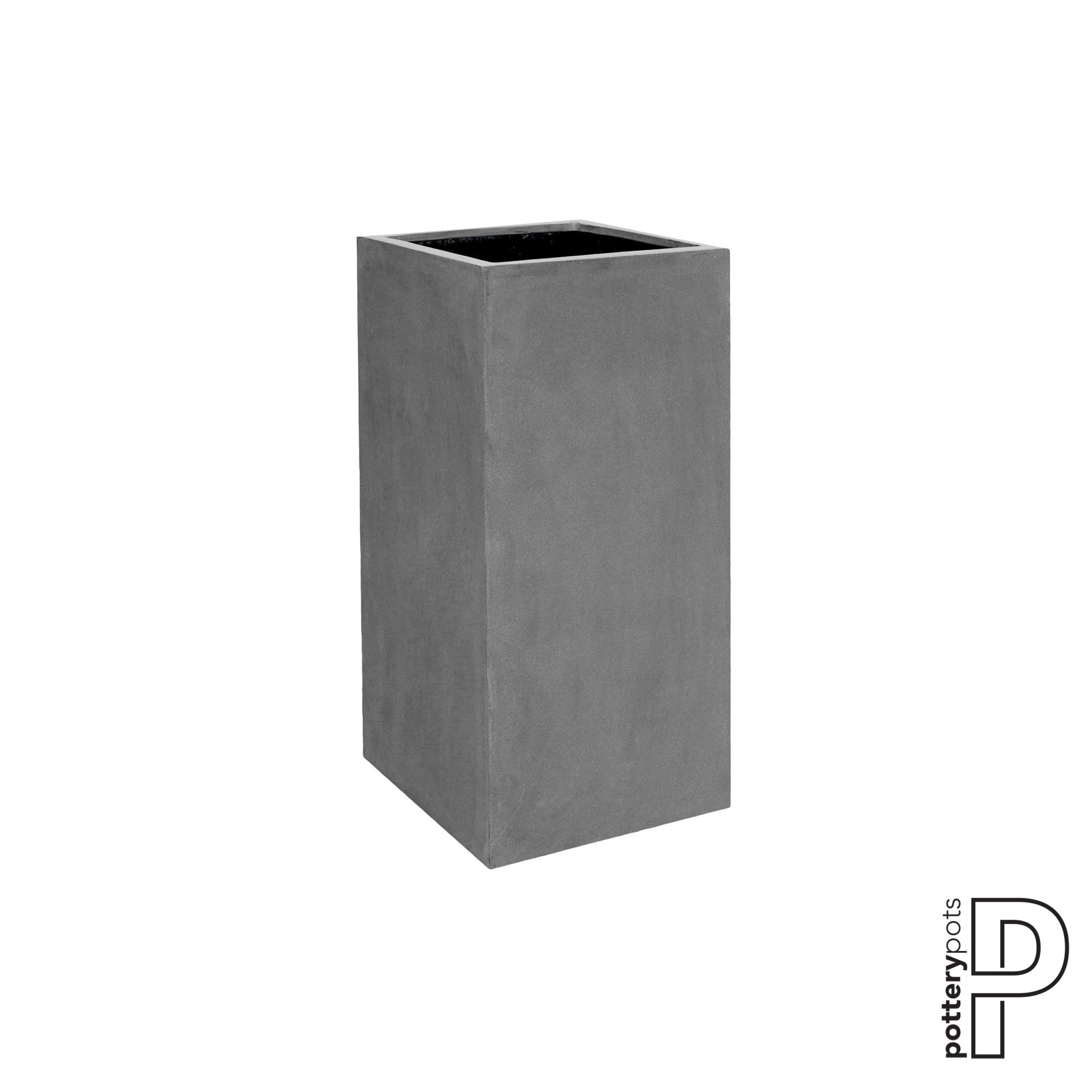 Plantenbak Bouvy - Grijs (L)50 x (B)50 x (H)100 cm