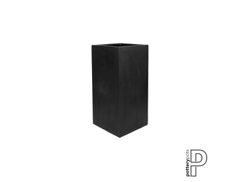 Plantenbak Bouvy - Zwart (L)40 x (B)40 x (H)80 cm