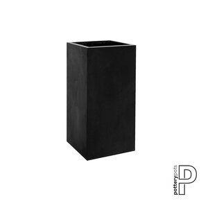 Plantenbak Bouvy - Zwart (L)50 x (B)50 x (H)100 cm