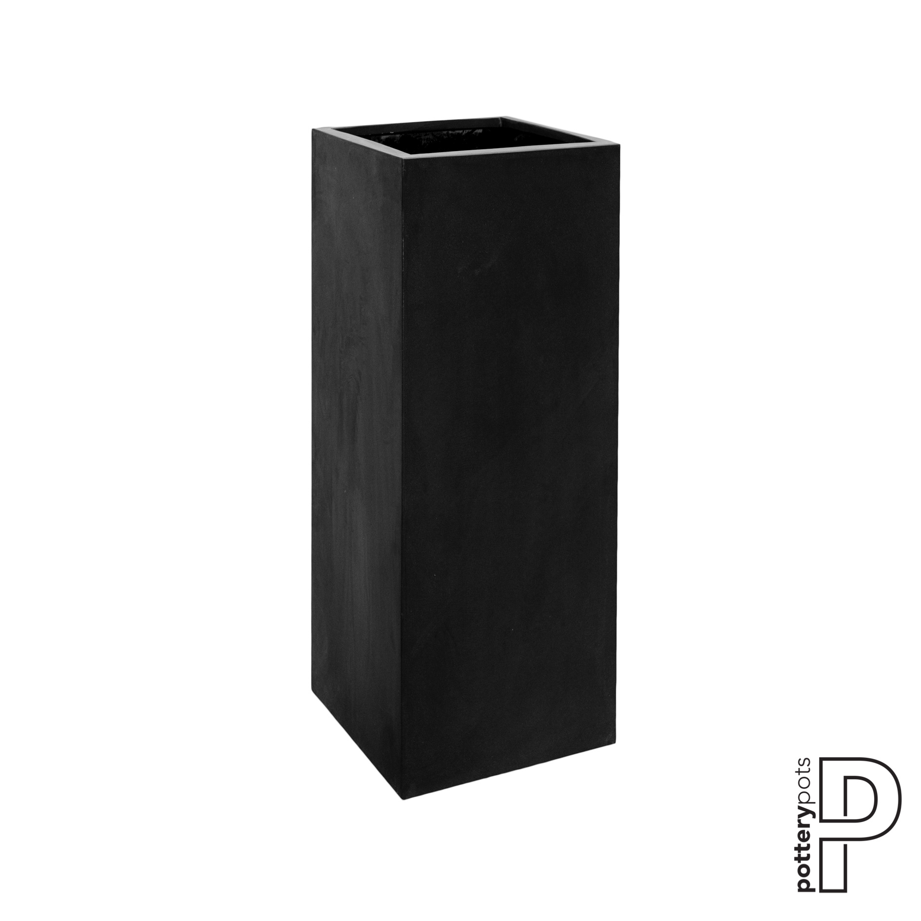 Plantenbak Bouvy - Zwart (L)50 x (B)50 x (H)120 cm