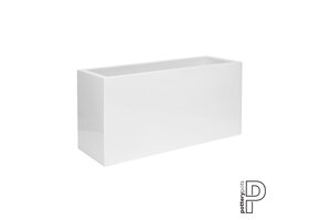 Plantenbak Jort - Glanzend wit (L)100 x (B)40 x (H)50 cm