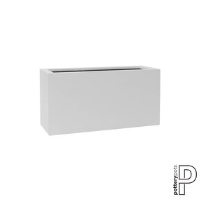Plantenbak Jort - Mat wit (L)80 x (B)30 x (H)40 cm