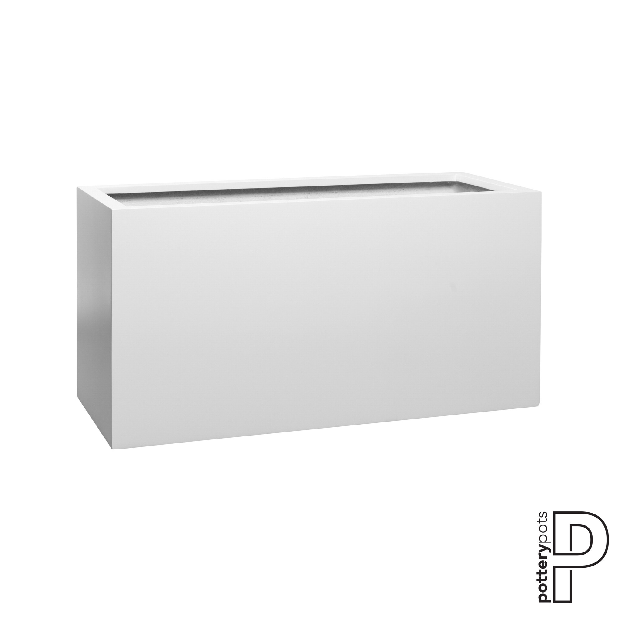 Plantenbak Jort - Mat wit (L)100 x (B)40 x (H)50 cm