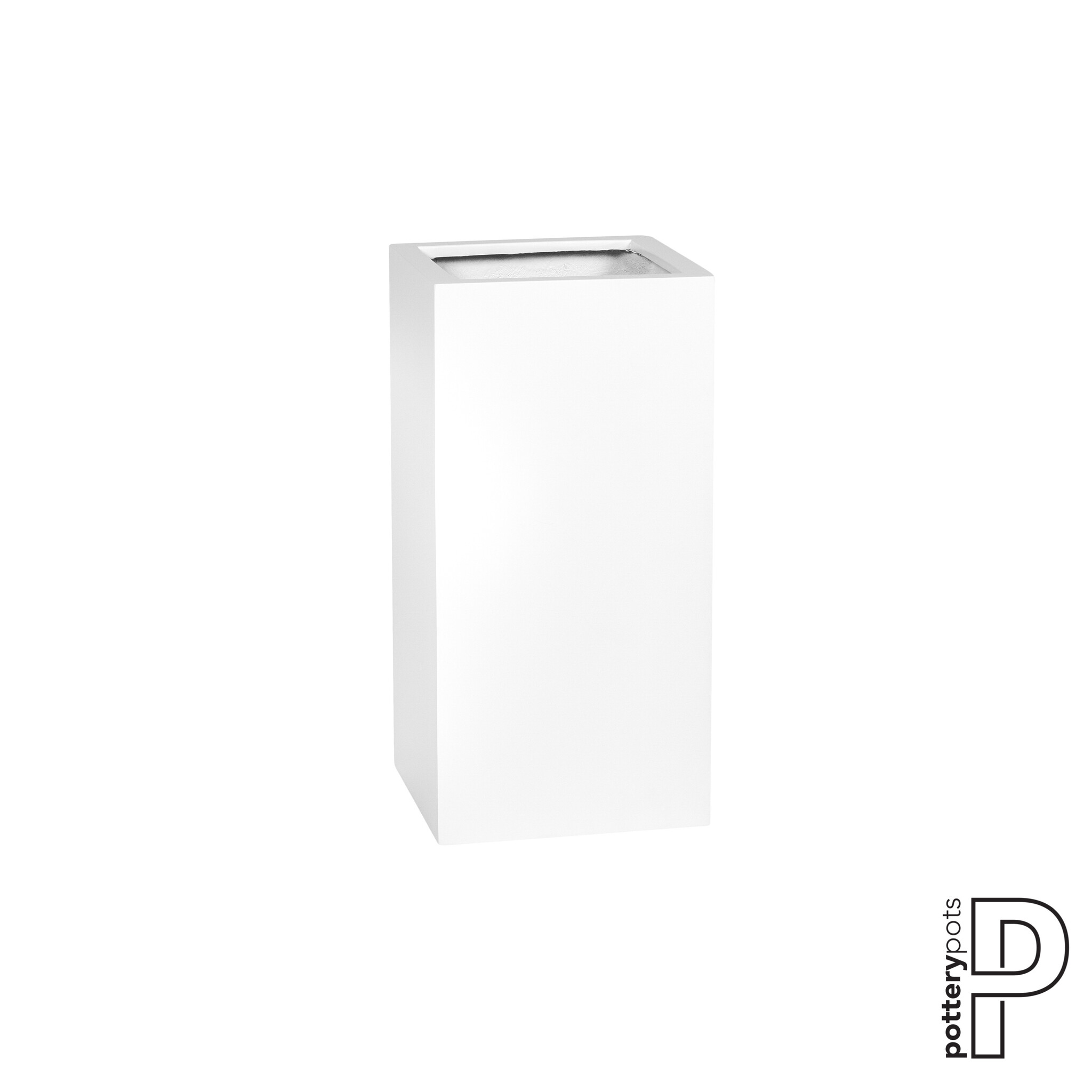 Plantenbak Bouvy - Mat wit (L)30 x (B)30 x (H)60 cm