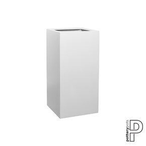 Plantenbak Bouvy - Mat wit (L)40 x (B)40 x (H)80 cm