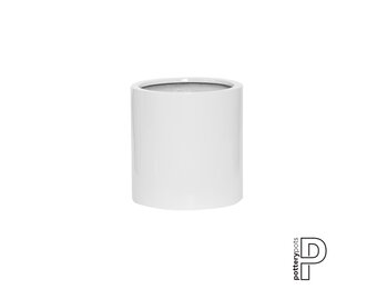 Plantenbak Max - Glanzend wit Ø24 x (H)30 cm