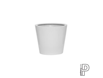 Plantenbak Bucket - Glanzend wit Ø40 x (H)35 cm