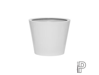 Plantenbak Bucket - Glanzend wit Ø50 x (H)40 cm