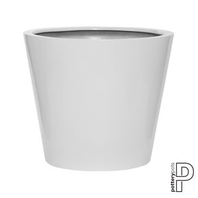 Plantenbak Bucket - Glanzend wit Ø68 x (H)60 cm