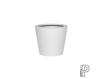 Plantenbak Bucket - Mat wit Ø40 x (H)35 cm