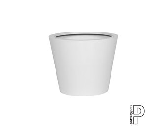 Plantenbak Bucket - Mat wit Ø50 x (H)40 cm