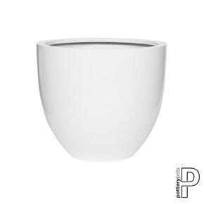 Plantenbak Jesslyn - Glanzend wit Ø60 x (H)52 cm