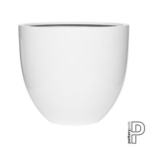 Plantenbak Jesslyn - Glanzend wit Ø70 x (H)61 cm