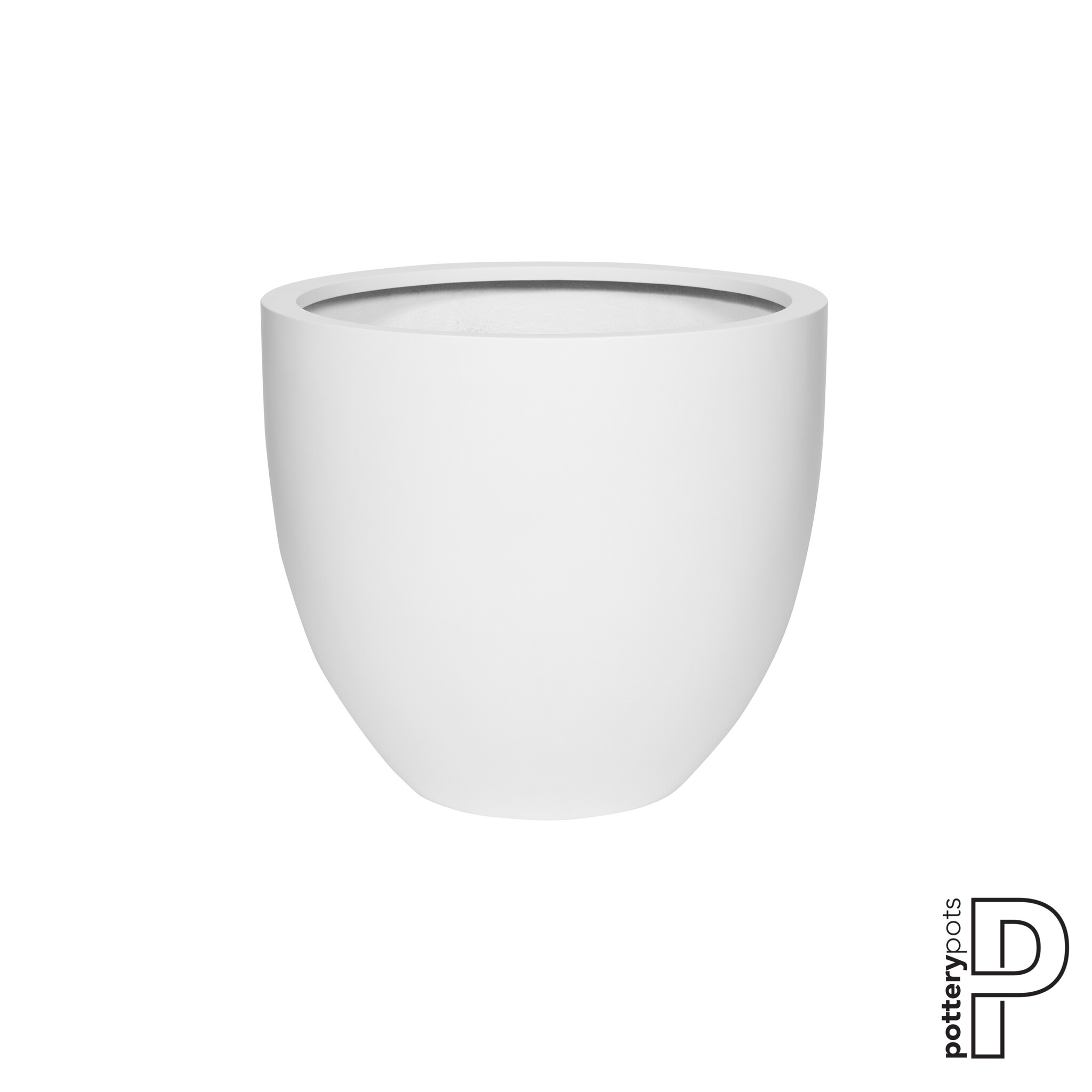 Plantenbak Jesslyn - Mat wit Ø50 x (H)44 cm