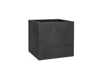 Plantenbak Block - Middernacht zwart (L)40 x (B)40 x (H)40 cm