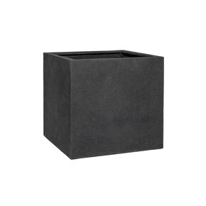 Plantenbak Block - Middernacht zwart (L)50 x (B)50 x (H)50 cm