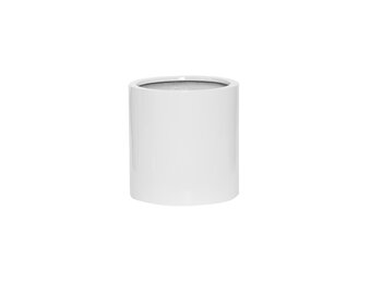 Plantenbak Max - Mat wit Ø24 x (H)30 cm