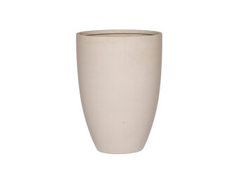 Plantenbak Ben - Naturel wit  Ø40 x (H)55 cm