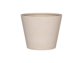 Plantenbak Bucket - Naturel wit  Ø50 x (H)40 cm