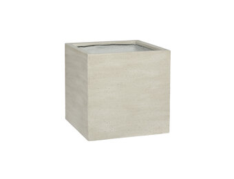 Plantenbak Block - Beige (L)40 x (B)40 x (H)40 cm