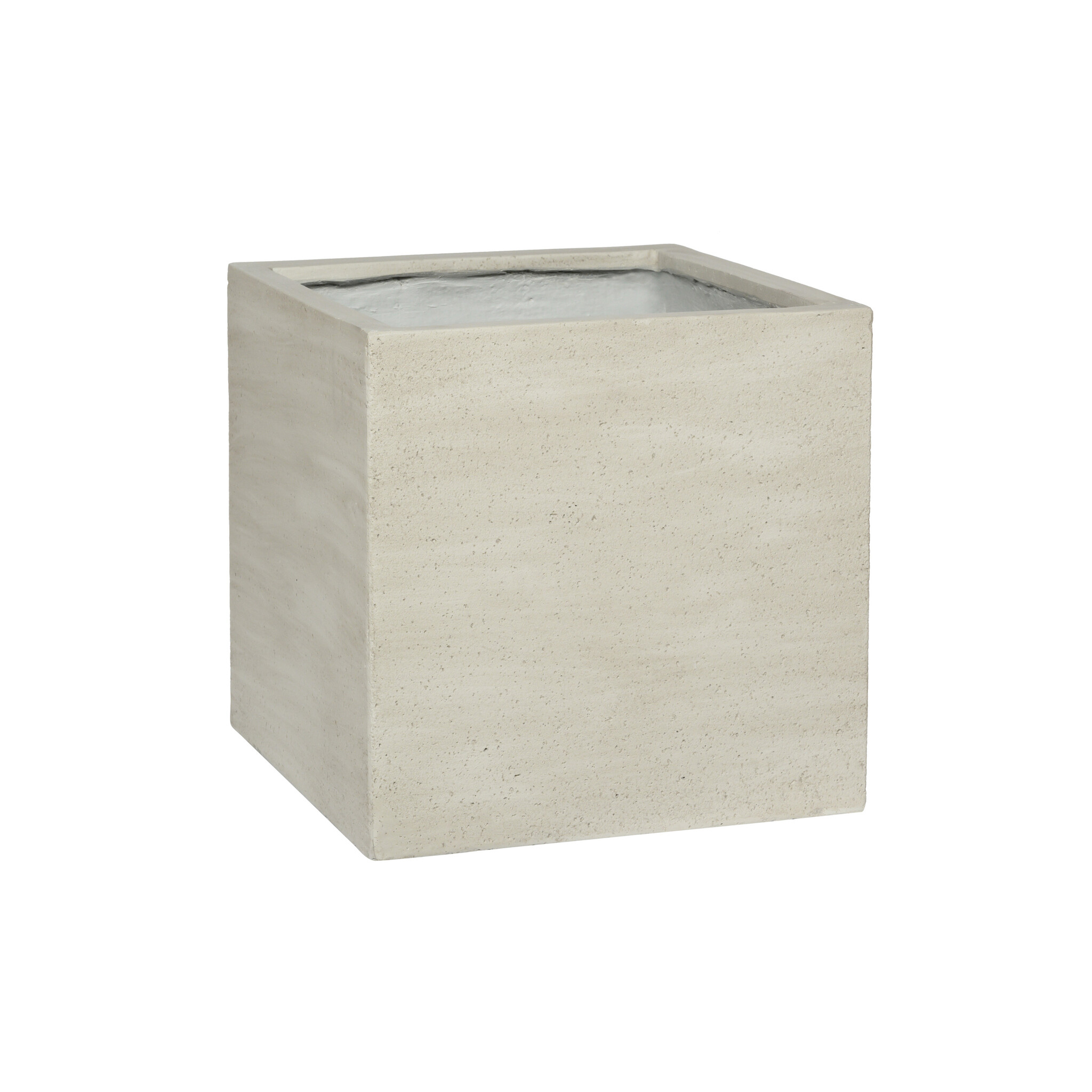 Plantenbak Block - Beige (L)40 x (B)40 x (H)40 cm